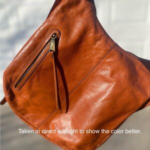 Hobo Merrin Orange Convertible Backpack Purse